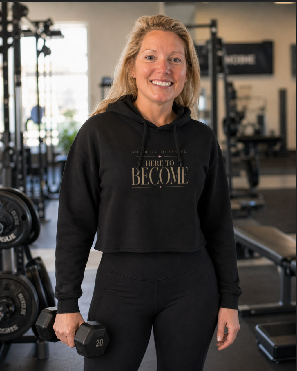 Not Here to Behave Women's Cropped Hoodie