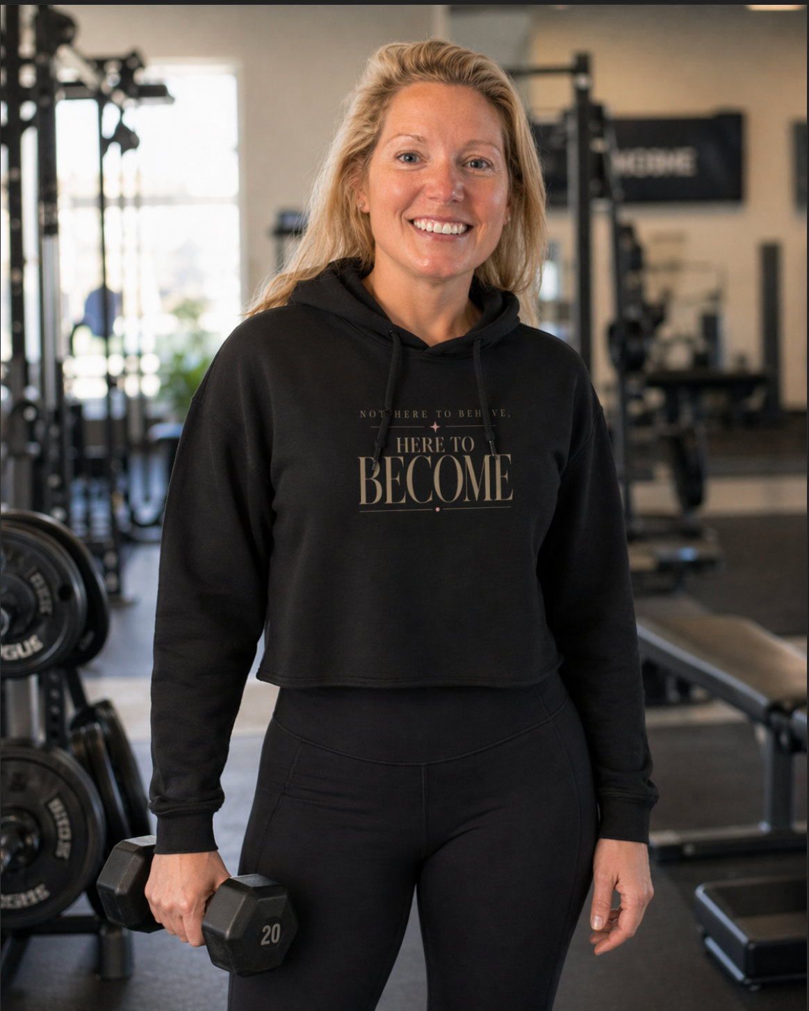 Not Here to Behave Women's Cropped Hoodie