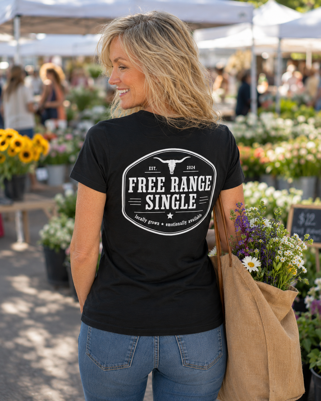 Certified / Free Range Single V-Neck Tee — Funny Single Pride Shirt