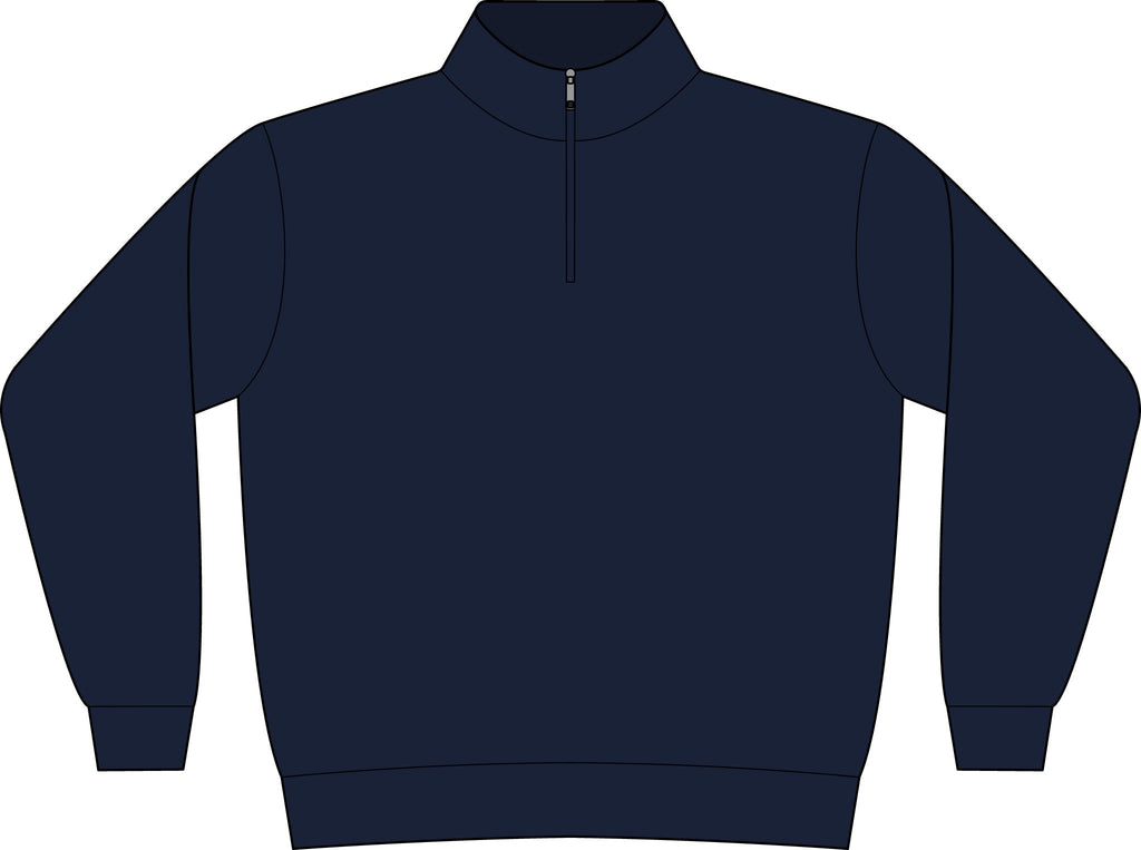 Quarter-Zip Fleece Pullover — Made in USA