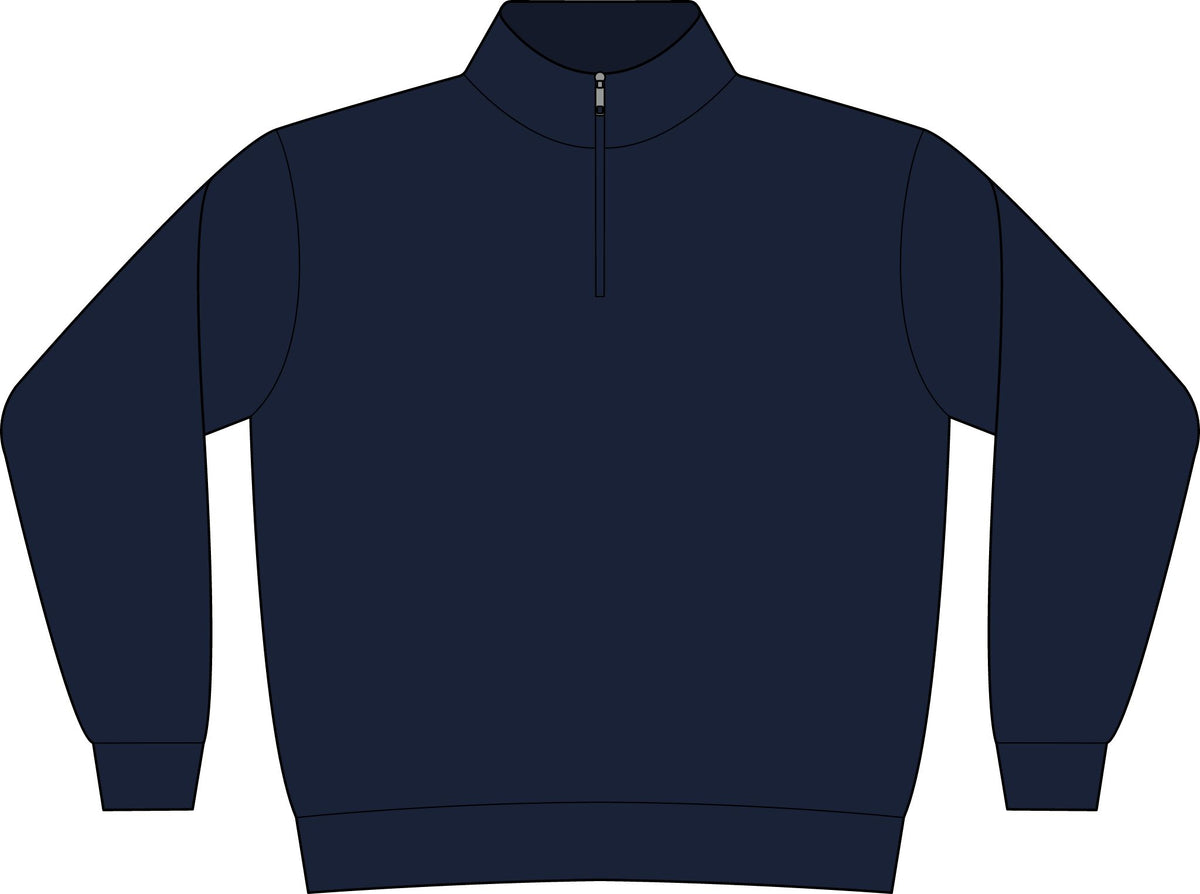 Quarter-Zip Fleece Pullover — Made in USA